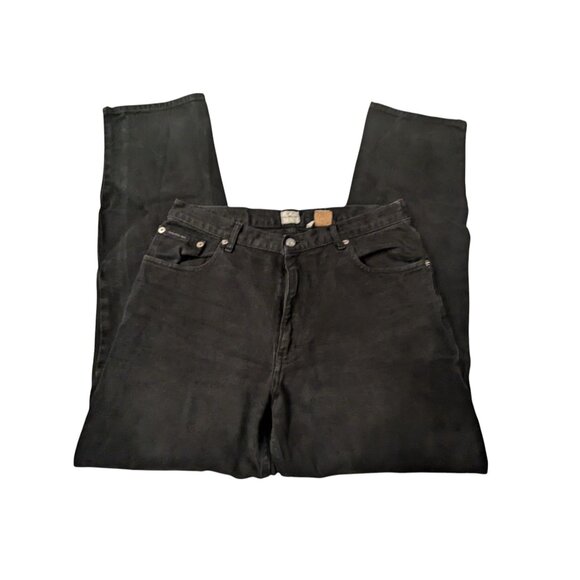 Calvin Klein Black Denim Jeans 33x32 Mens Classic Fit 100% Cotton - Picture 1 of 3